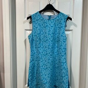 Express Blue Floral Shorts Romper